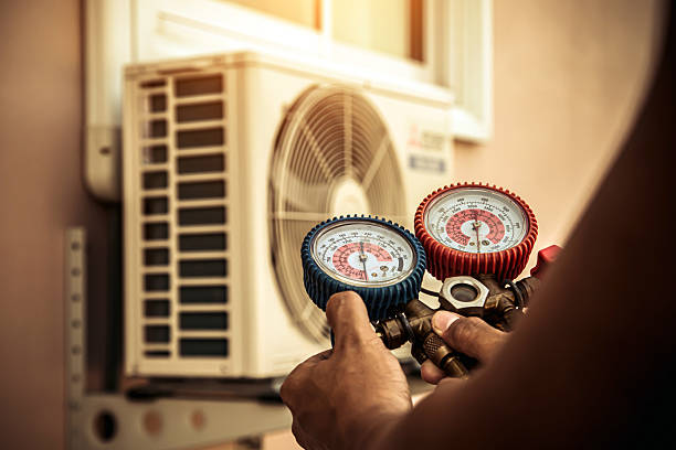 Professional Hvac Installation technician working in White Cloud, MI